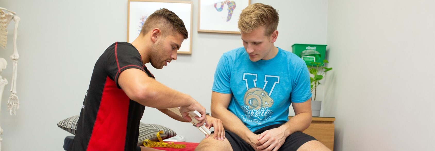 sports nutritionist does fat analysis with calipers in biggleswade