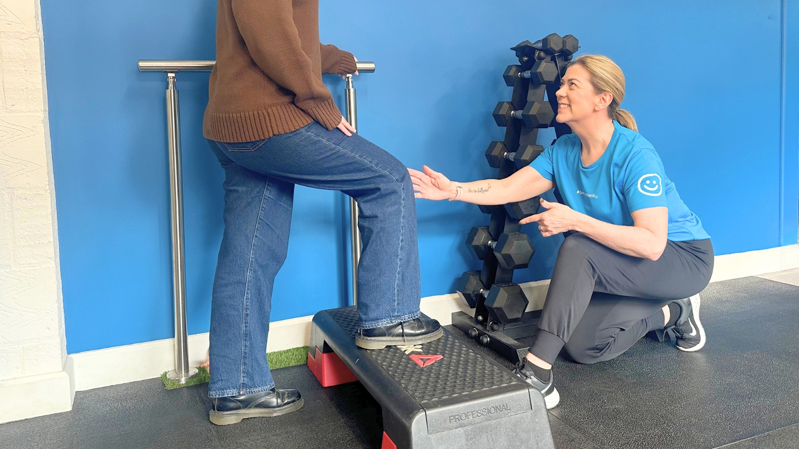 physiotherapist with patient biggleswade
